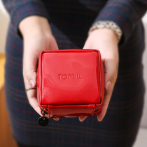 Lipstick bag small portable Korean mini portable cosmetic bag female lipstick box air cushion carrying bag makeup storage bag