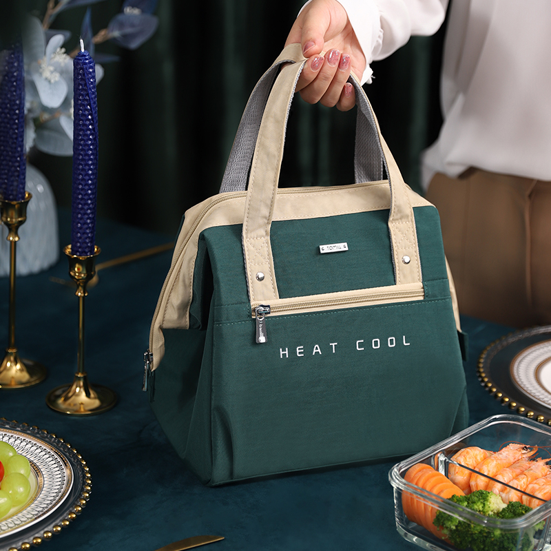 Lunch Box Insulated Bag Handbag Refrigerated Bag Aluminum Foil Thickened Heat Insulation Large Capacity Office Lunch Bag With Dinner Bag