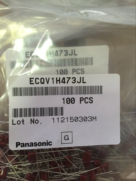 Panasonic CBB film capacitive 473J63V foot 5MMECQV 5MMECQV 1H473J50V 1H473J50V 47NF63V