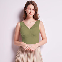 Lace sexy vest women sleeveless suspender short temperament slim fit wild base inside the 2020 Carson Lan new model