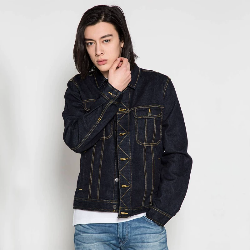Летняя демисезонная джинсовая хлопковая куртка, slim fit
