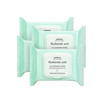 Watsons Watsons Hyaluronic Acid Remover Cotton Wipes 25 Tablets Alcohol Free Deep Cleaning x4 Pack