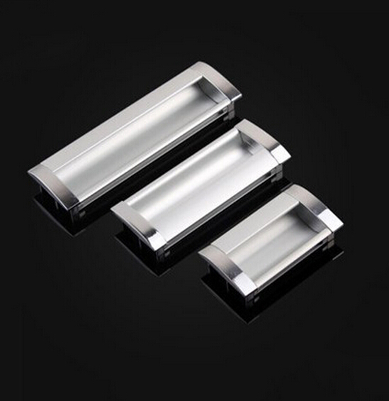 Invisible drawer handle modern simplicity Space aluminum cabinet door hidden handle Wardrobe overall cabinet cabinet door handle
