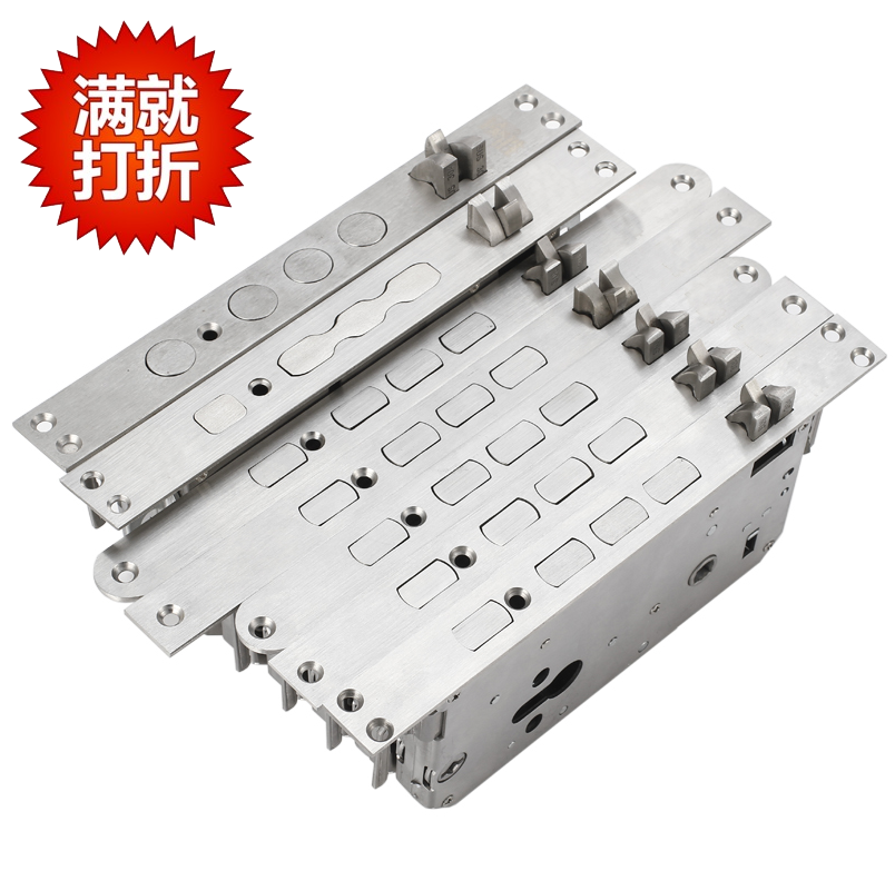 All stainless steel security door lock body fingerprint lock Single hole All steel door lock Door lock Cylindrical multi-function door lock