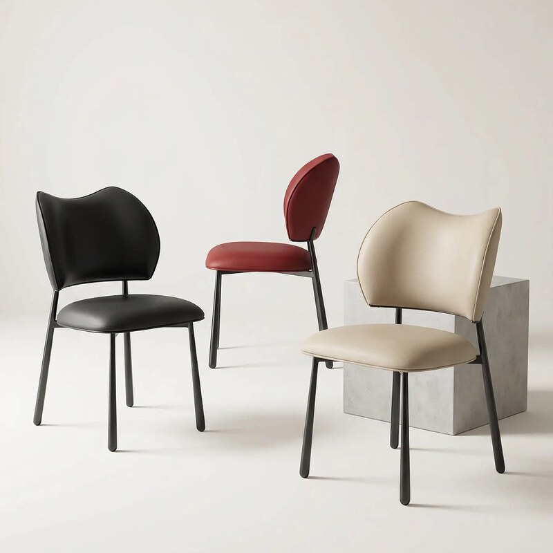 2 Dining Chairs, Mianou Chair 2026 New Model, Home Dining Table Chairs with Backrest, Light Luxury and High-End Feel