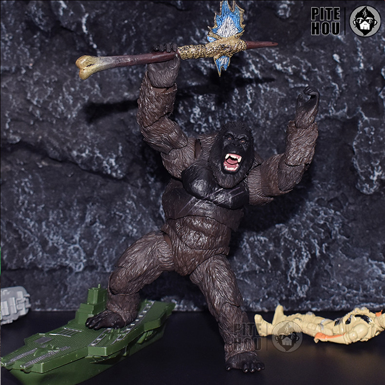 Куклы/ украшения/детали 哥斯拉大战金刚手办怪兽之王可动玩偶电影版红莲核能喷射模型摆件