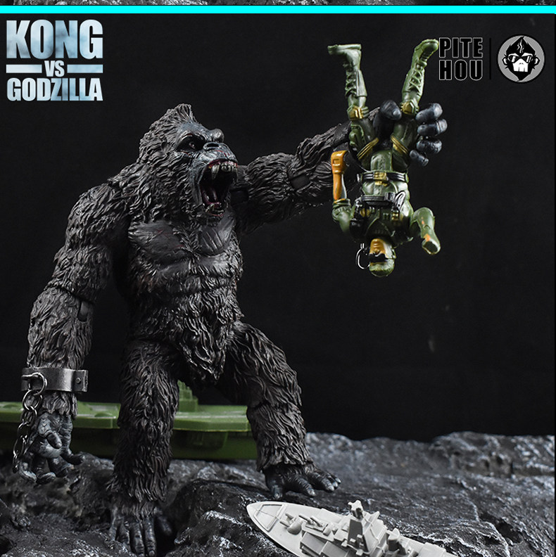 Куклы/ украшения/детали 哥斯拉大战金刚手办怪兽之王可动玩偶电影版红莲核能喷射模型摆件