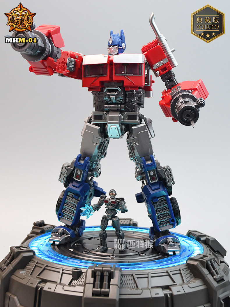 Трансформер 魔魂志mhm-01变7电影版柱霸王龙队长变形玩具钢索机器模型手办礼 OTHER