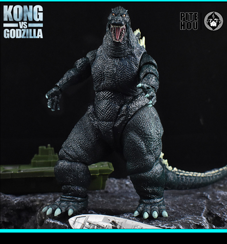 Куклы/ украшения/детали 哥斯拉大战金刚手办怪兽之王可动玩偶电影版红莲核能喷射模型摆件