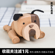 8 Gothic dogfight dog wood dog child wood toy emulation animal swing piece Nordic ornament tennis red girlfriend gift