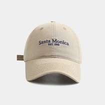 DILARA ROUJE co-branded hat womens soft-top embroidered letter peaked cap high-quality face-showing small baseball cap