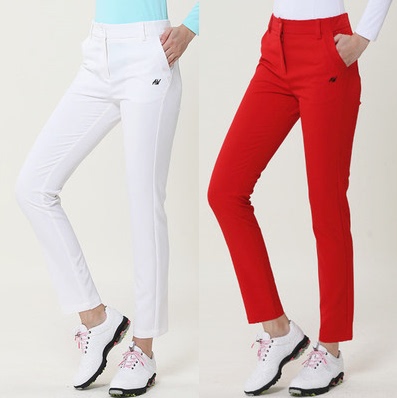 Special Clearance Azureway Women's Golf Pants, Long Pants for Autumn and Winter, Quick-Drying, Straight-Leg, Slim Fit