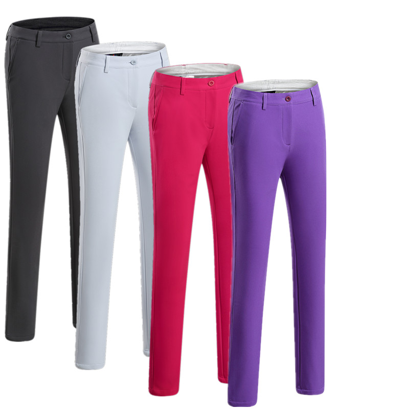 Golf Clothing Women Pants Autumn Winter Plus Suede Thickened Windproof Warm Golf Women's Pants Lady Long Pants
