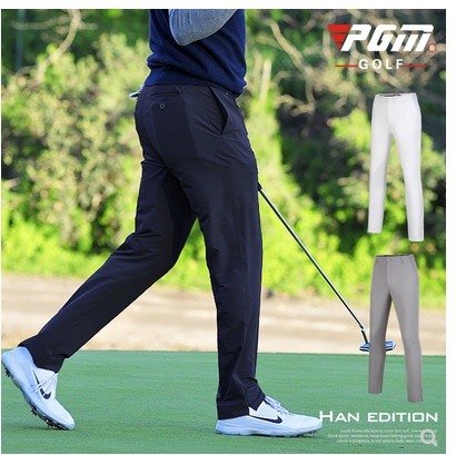 New Golf Pants, High-Elastic Men's Thin Trousers, Waterproof Golf Pants, Summer Men's Clothing Pants with Split Hems