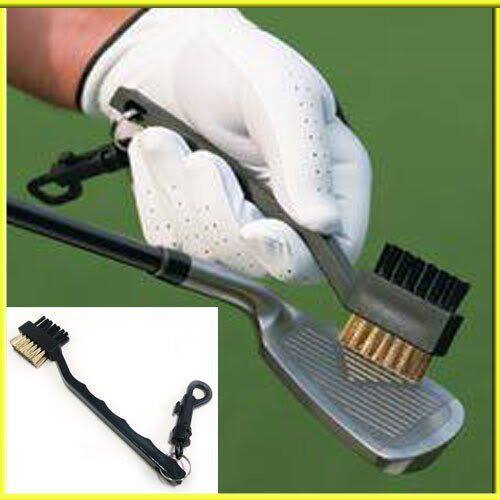 Golf Rod Cleaning Brush Ball Head Cleaning Brush Tool Bifacial Brush Golf Accessories