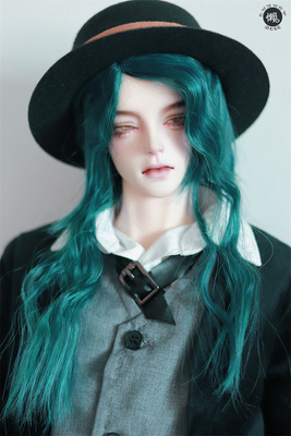 taobao agent Doll BJD Wig SD 34 Points Giant Baby Dragon Soul Uncle Middle Split Curly Hair Retro European Style Middle Length Fake Hair 7 Colors