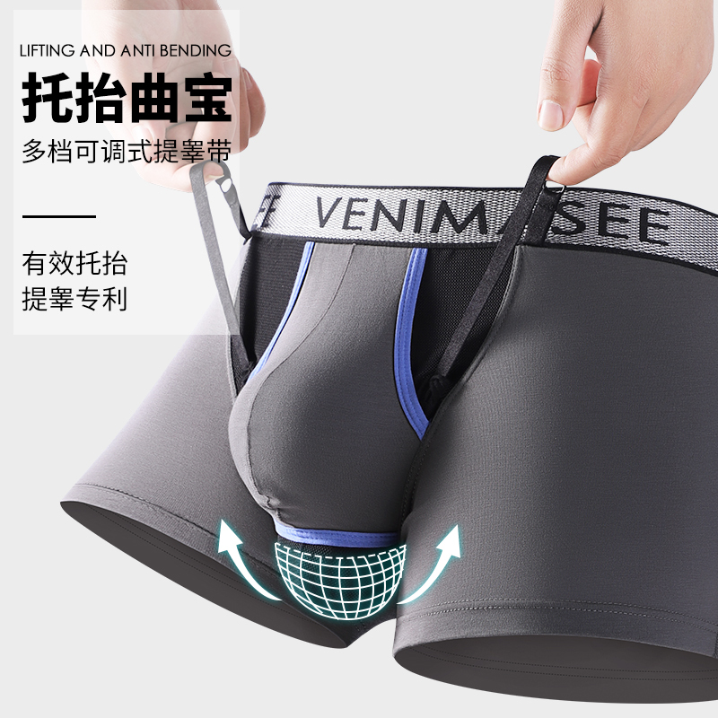 Patented Scrotal Support Belt for Varicocele in Men, Adjustable Scrotal Support with Testicular Sac Support to Prevent Varicocele