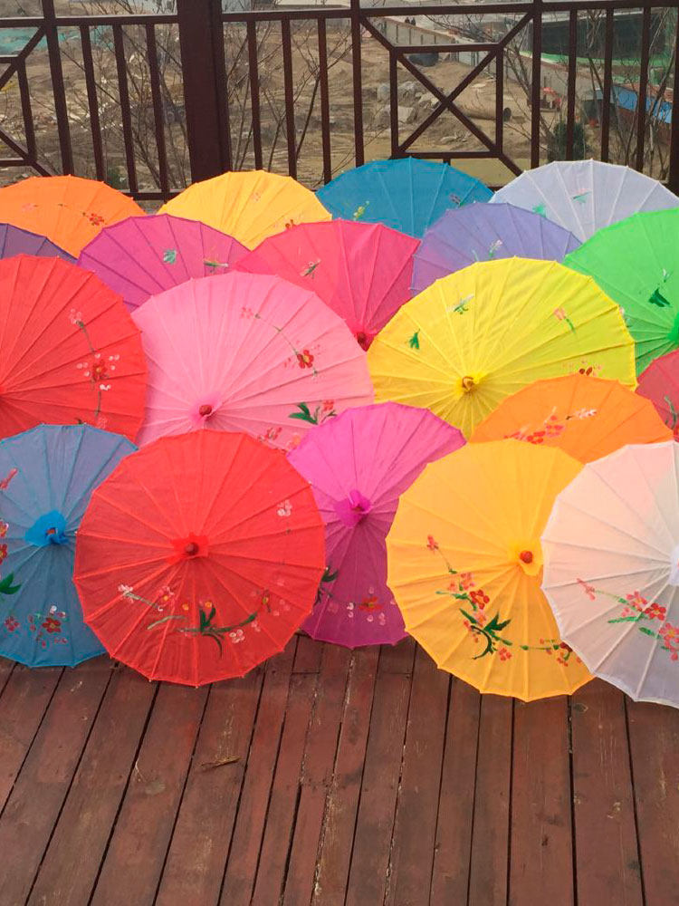 Dance umbrella performance umbrella large silk catwalk classical umbrella model props dance umbrella ceiling decoration umbrella