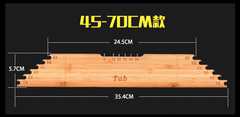 Tab phụ trợ nguồn cung cấp cá dòng cai trị dòng cai trị với móc khoảng cách ngư cụ phụ kiện cá sub-line board ngư cụ thiết bị mũ câu cá