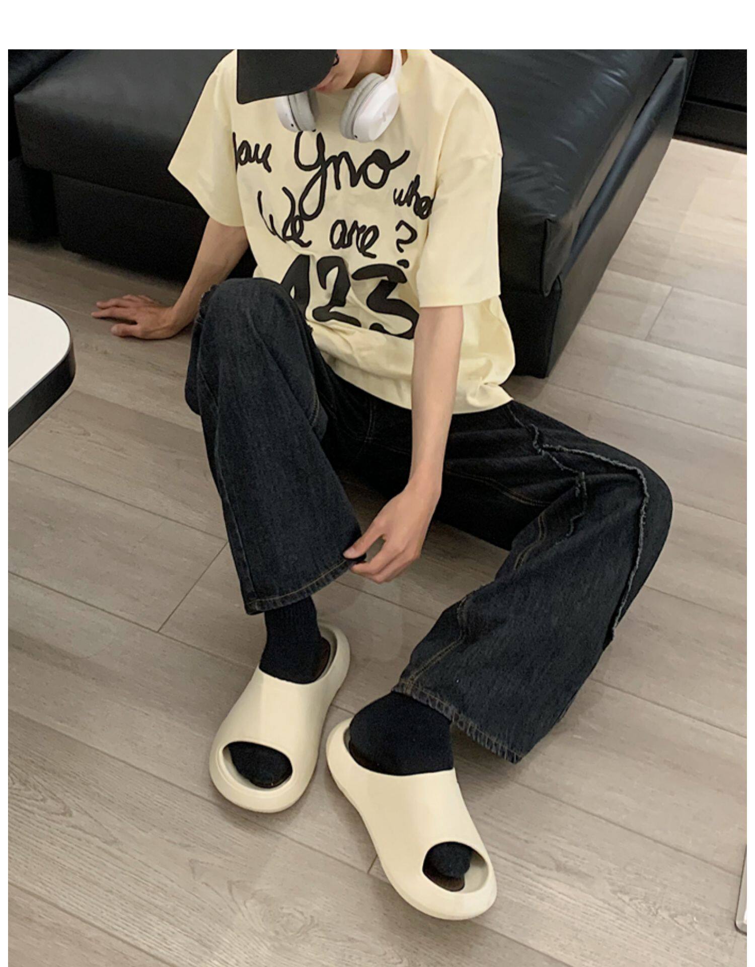 Отдых тапочки 夏季室内和室外穿软底男女防滑拖鞋