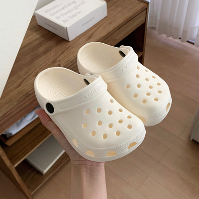 Thin Strap Children's Clogs Japanese Style Simple Boys' and Girls' Outdoor Beach Sandals Summer Parent-Child Closed-Toe Slippers — 7