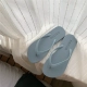 Giày sọc mỏng màu trơn dép xỏ ngón mùa hè đế bằng không chống trượt chân dép đi biển và dép đi trong nhà đơn giản - Dép