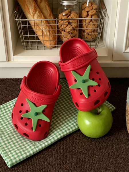 Cute Tomato-Shaped Children's Sandals for Boys and Girls, Summer Outdoor Arch Support Non-Slip Parent-Child Clogs — 4