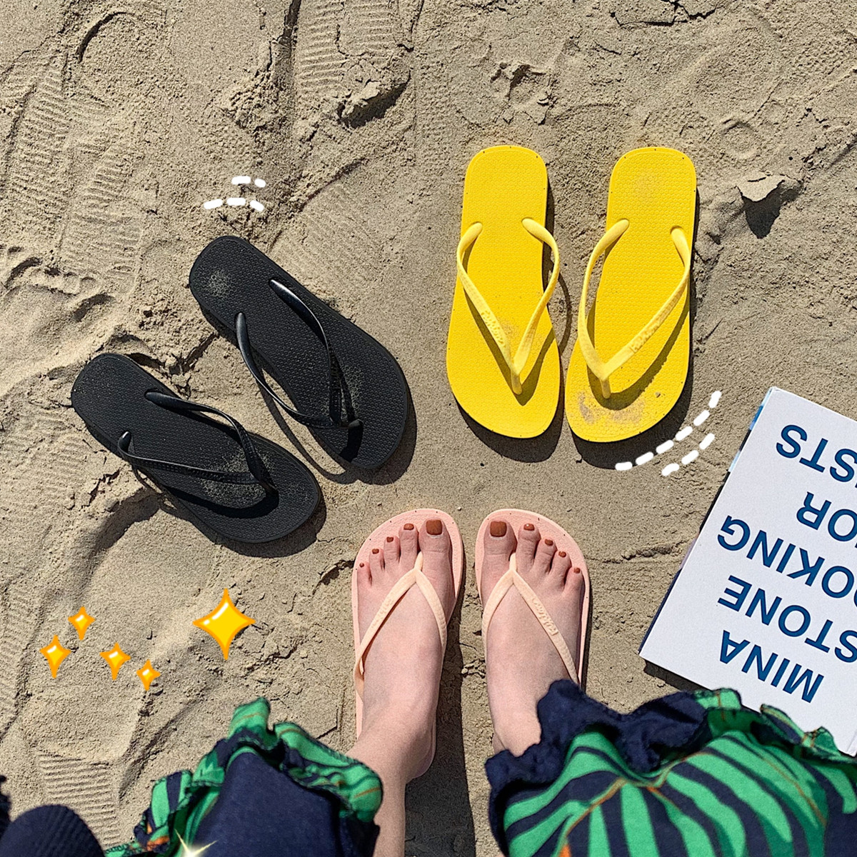 Fine Article Trailer and drag - female Xiaping outside the bottom of the sea slippers and slippers sandy beach shoes and Korean version