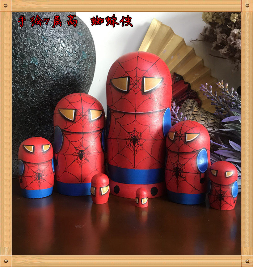 Matryoshka birthday gift puzzle 7-layer hero cute and generous can be free writing craft gift decoration