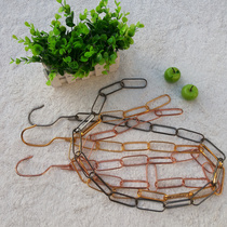 Clothing store iron chain new rose gold hanging clothes chain iron chain thick hanging chain hanging ring clothing hanging version display special price