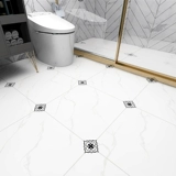 Клейк -цемент на полу в ванной комнате, чтобы непосредственно положить кожу с утолщенной кожей и износ кухонная наклейка с водонепроницаемой землей