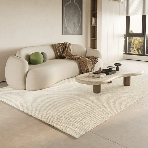 Импортный японский кремовый минималистичный ковер для гостиной для домашнего использования