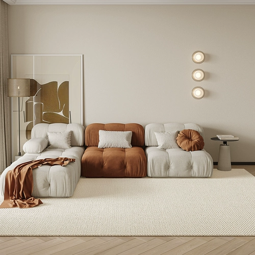 Импортный японский кремовый минималистичный ковер для гостиной для домашнего использования