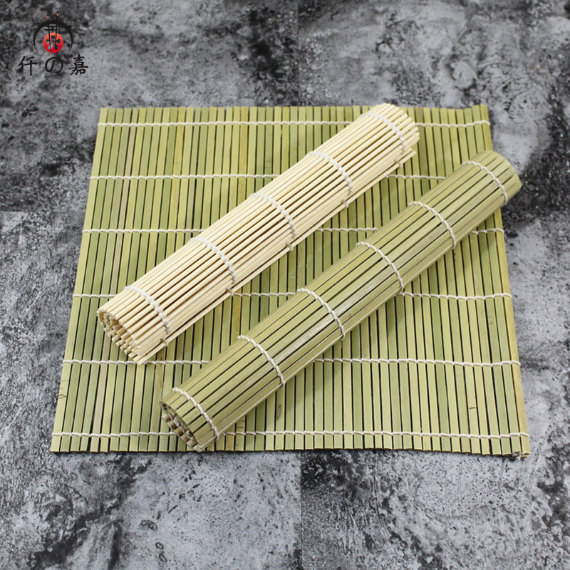 Japanese sushi curtain bamboo curtain white skin green skin wrapped seaweed sushi tool rice ball curtain bamboo mat sushi mat