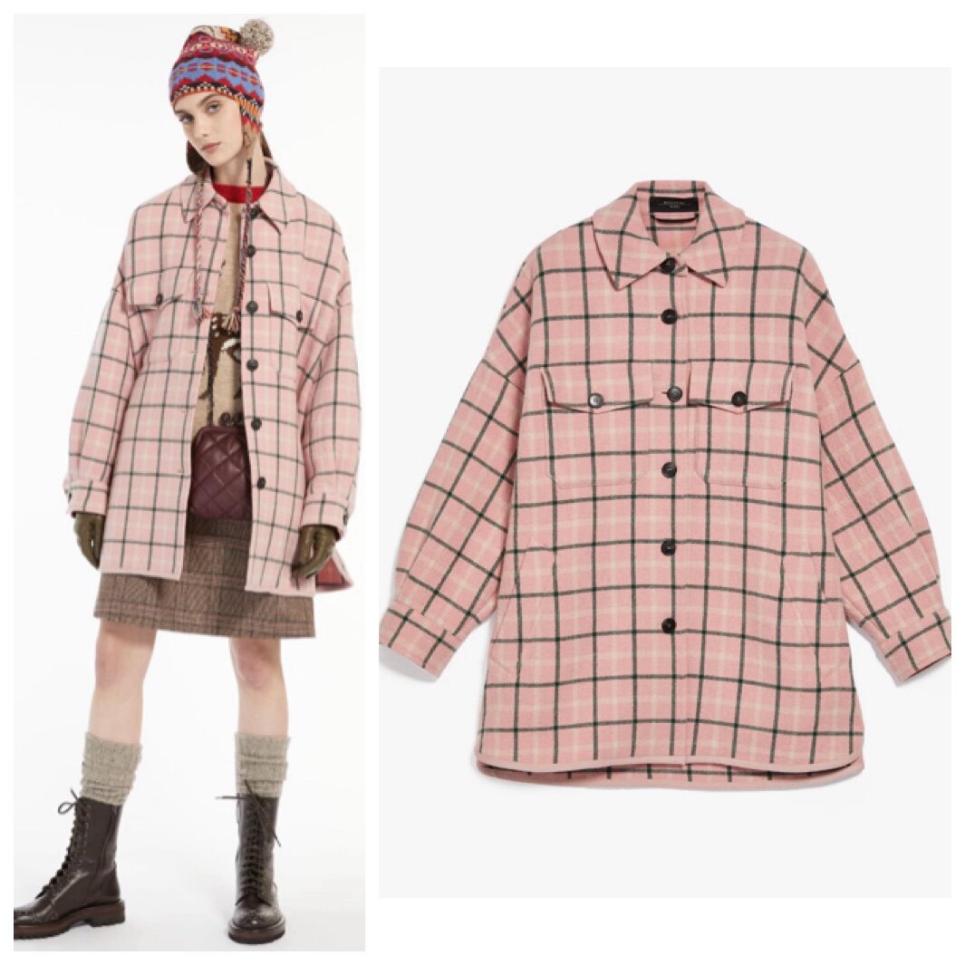 折扣在途！意大利Max Mara剪标店代购22秋冬Weekend格子羊毛外套ZEBU，时尚女王必备！-毛呢外套-淘宝好物网