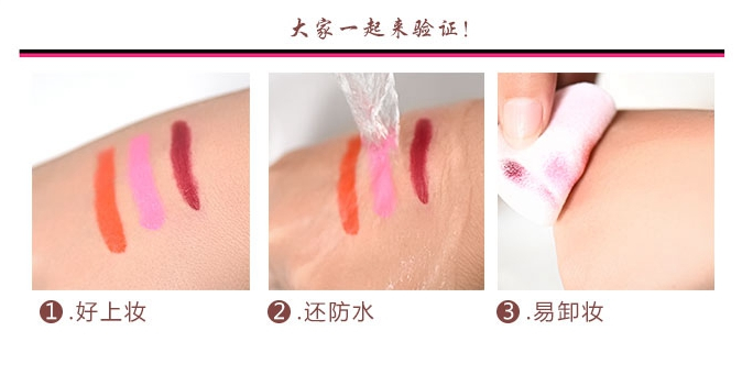 Xác thực bởi son môi nanda, dưỡng ẩm lâu trôi, không dễ làm mất màu son, cắn môi, tô màu không nhỏ son merzy m2