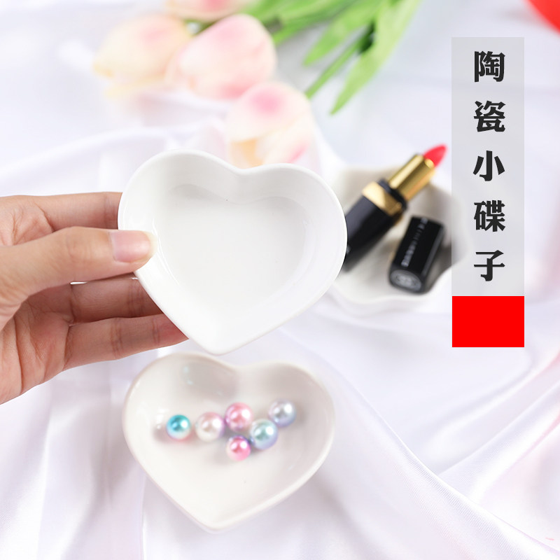 Ceramic Small Saucer Dishes Ins Nets Red Cosmetics Gourmet Beauty Chia Live Decorations Photo Shoot props