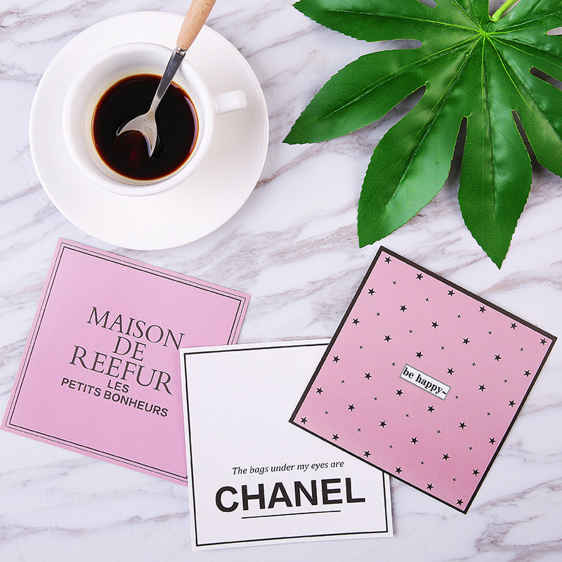 ins Magazine Japanese Korean style card ornaments cosmetics shooting props to photograph props background paper props