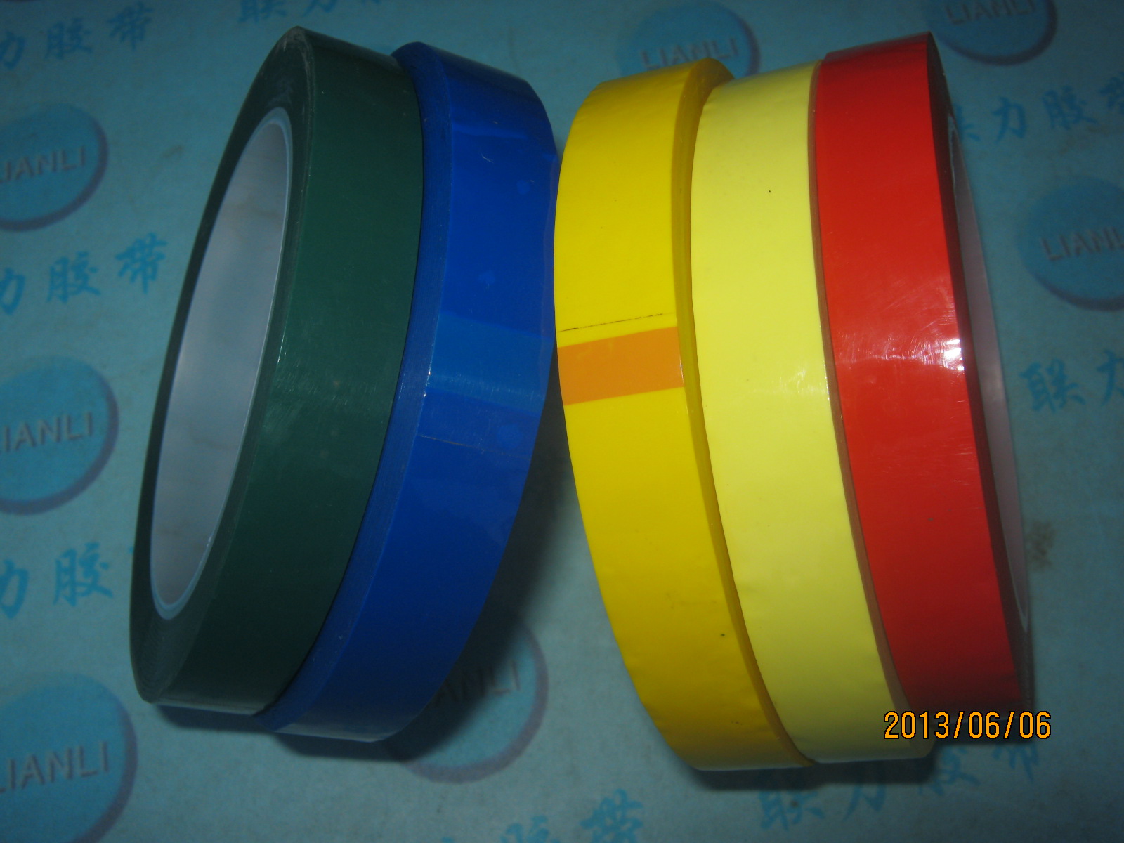 Color differentiation adhesive tape United power high temperature Mara tape insulation adhesive tape Transformer gummed paper 1 5CM* 66M