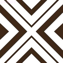 Spot gold OBO ceramic 60 black and white geometric flower pieces Shandong shipping hotel floor hall walkway floor tiles