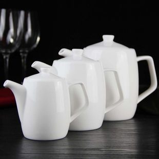 Керамический ароматизированный чай для домашнего использования, заварочный чайник, большой белый кофейник