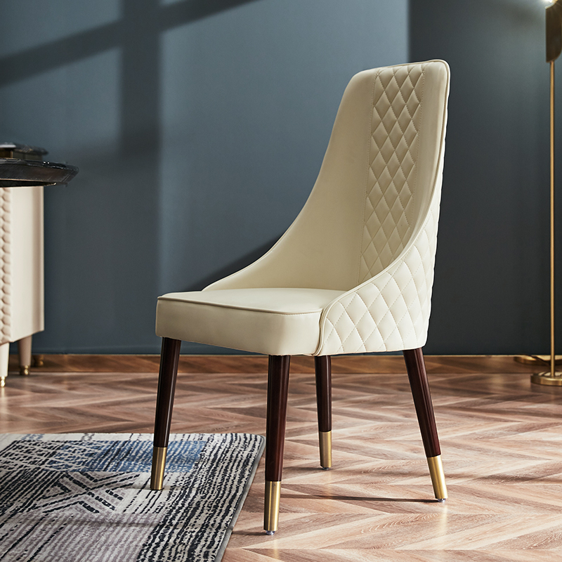 Glamour maestro postmodern light lavish dining chair Authentic Book Chair Harbor Style Solid Wood Chair Creative Designer Dining Chair