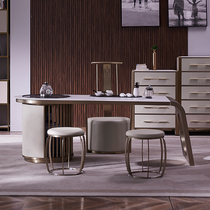 New Chinese kung fu tea table high-end Study tea room tea table chair office tea ceremony table tea table light luxury tea table