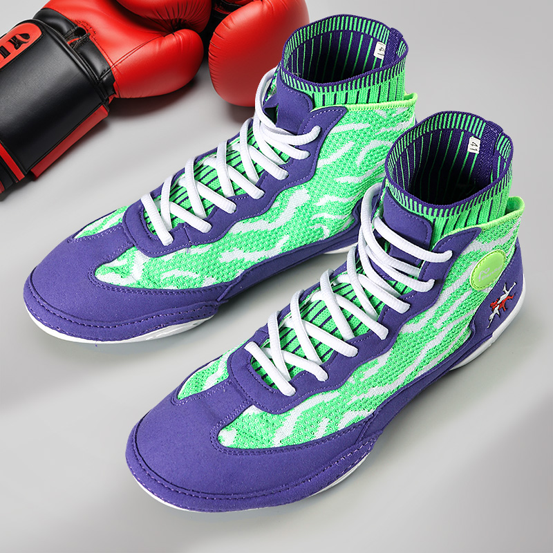 特別な格闘ボクシングシューズ格闘競技レスリングシューズ男性と女性屋内フィットネストレーニングシューズプロ大人子供