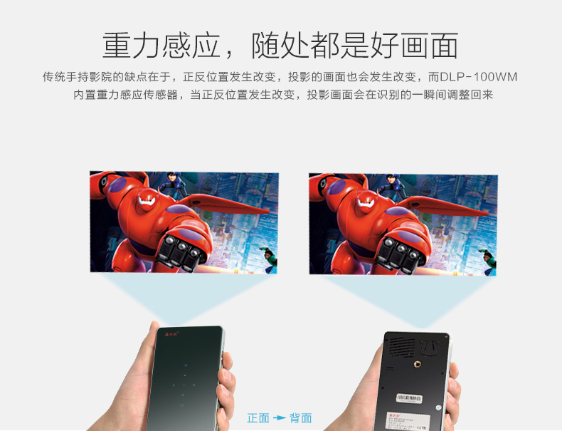 天天 Máy chiếu micro cầm tay gia đình Máy chiếu HD không dây thông minh WiFi điện thoại di động Bluetooth