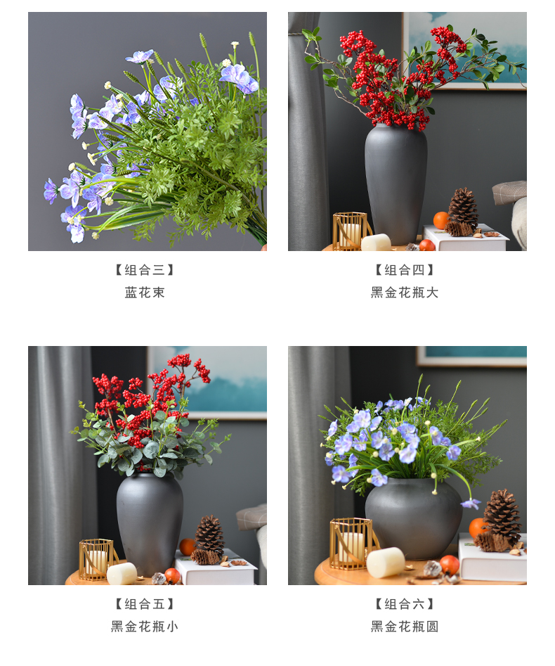 Clearance Nordic ceramic vases, flower arrangement sitting room dry flower is placed creative contracted and I floral outraged table decoration decoration