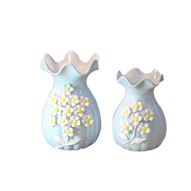 Mesa ceramic vase furnishing articles European ikebana sitting room decoration ideas decorated hotel villa rural dry flower suit