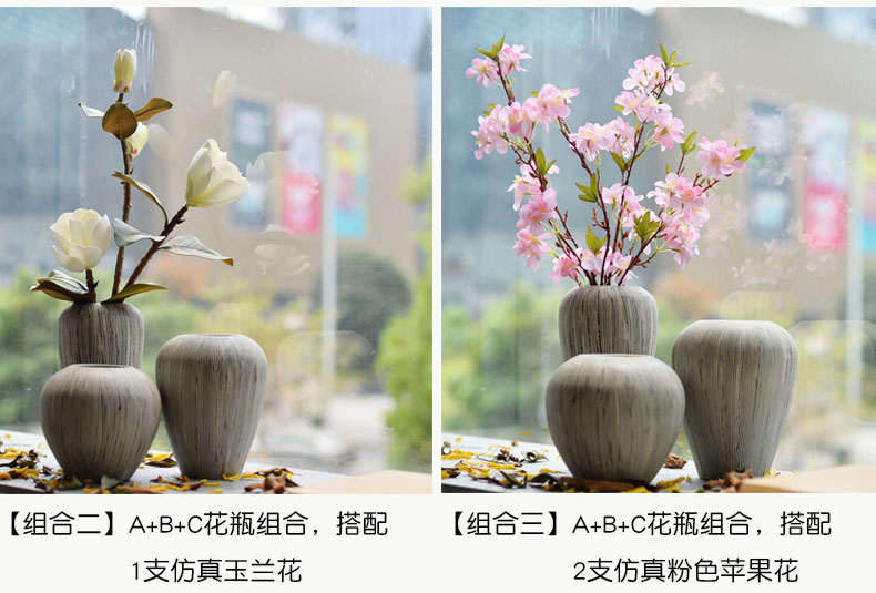 I and contracted jingdezhen ceramic vases, TV ark, decorations sitting room put the dried flower implement mesa home furnishing articles