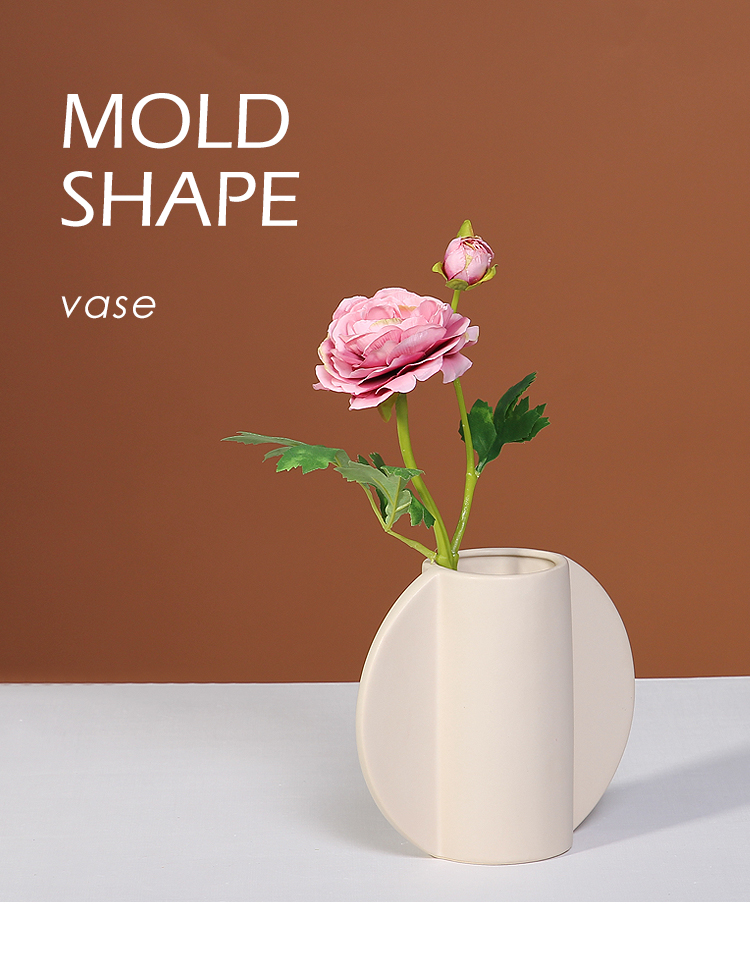 Morandi color ceramic vase color frosted inferior smooth sitting room place the dried flower arranging flowers ins boreal Europe style