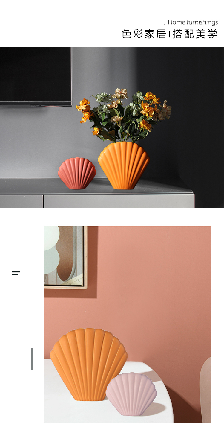 Northern - ceramic vase creative I and contracted dry flower arranging flowers desktop ikea sitting room adornment is placed